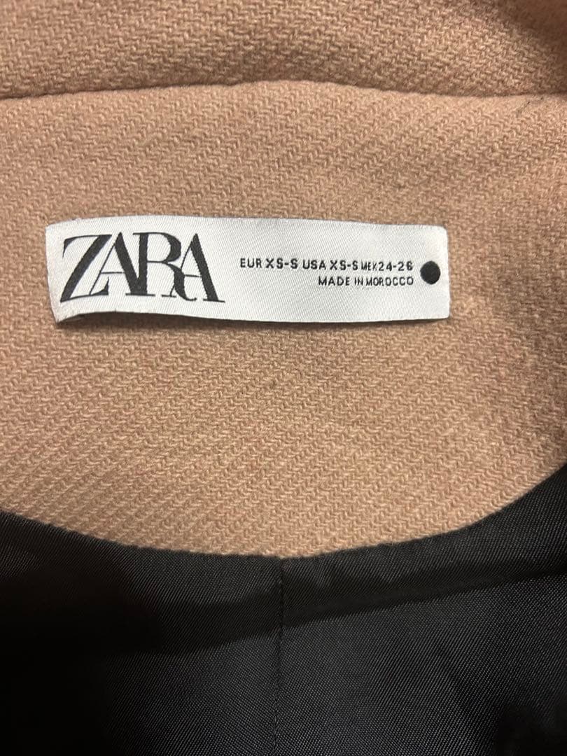 ZARA オーバーサイズ　ウールショートコート