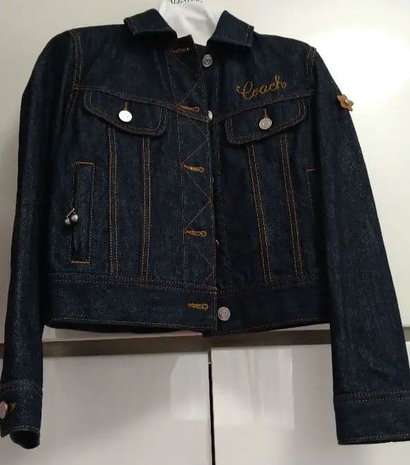 Coach コーチ　Gジャン　デニムジャケット　さくらんぼ　花