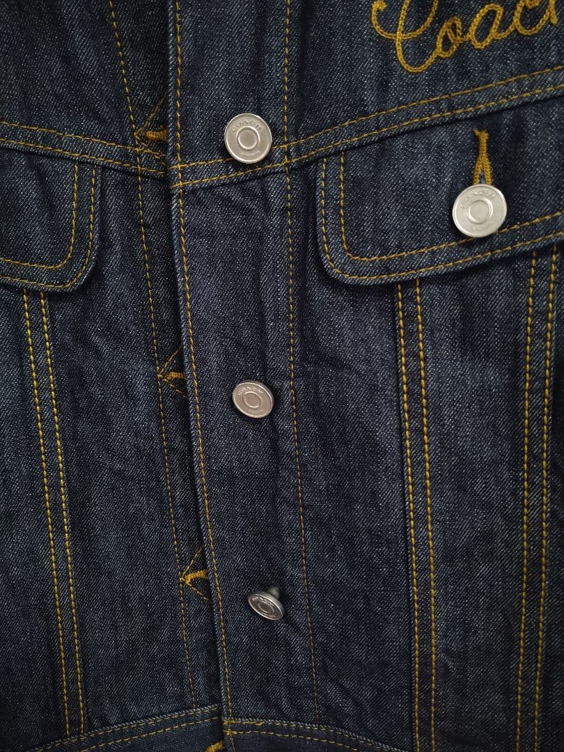 Coach コーチ　Gジャン　デニムジャケット　さくらんぼ　花