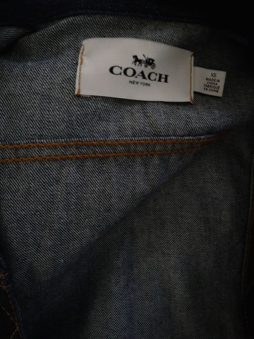Coach コーチ　Gジャン　デニムジャケット　さくらんぼ　花