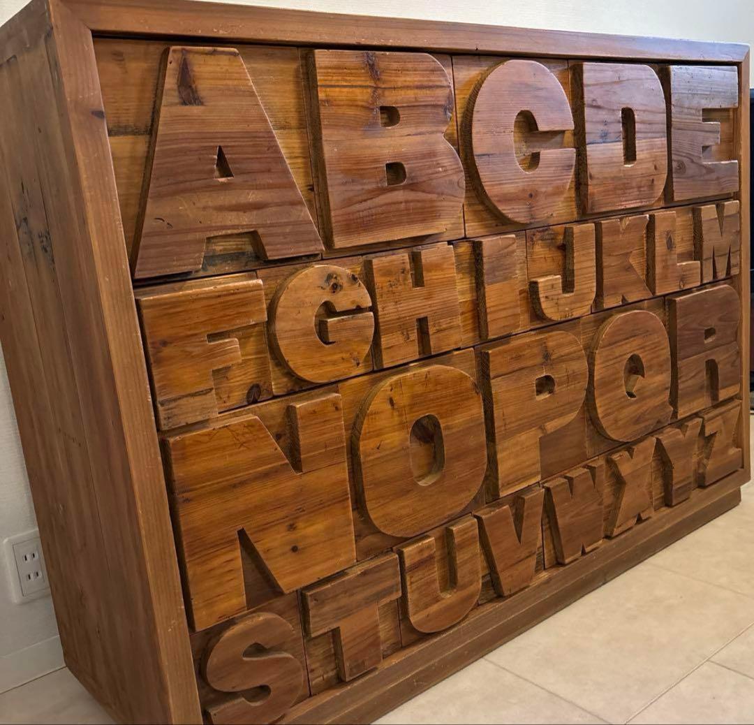 くりぼうさん専用　　ABCチェスト　アルファベット　キャビネット