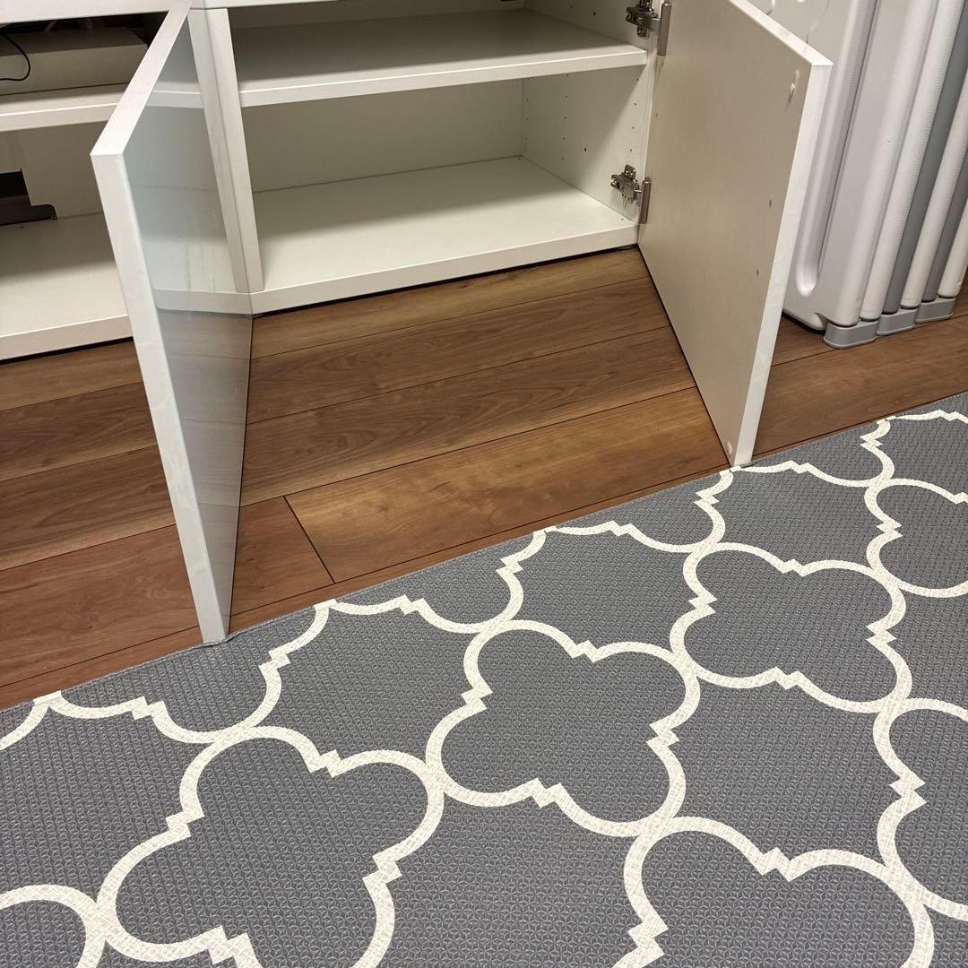 11/16終了ベストー テレビ台, 強化ガラス製トップパネル付き