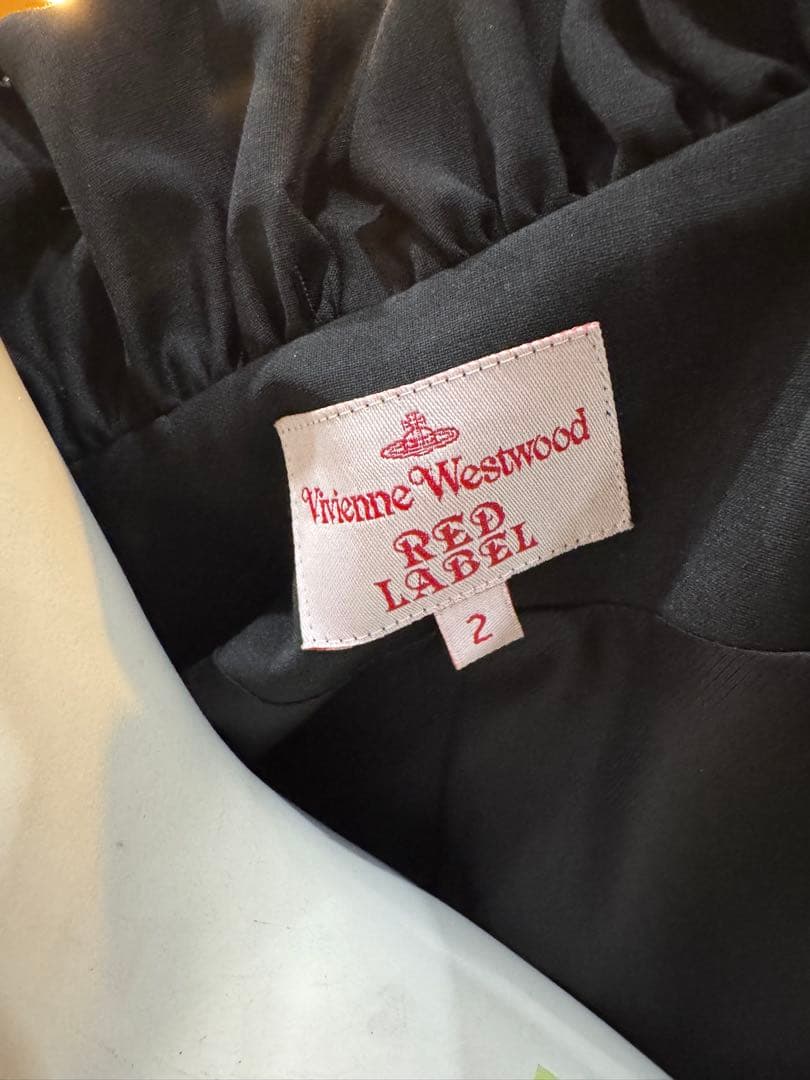 美品 ヴィヴィアンウエストウッドレッドレーベル ジャケット 変形襟 黒