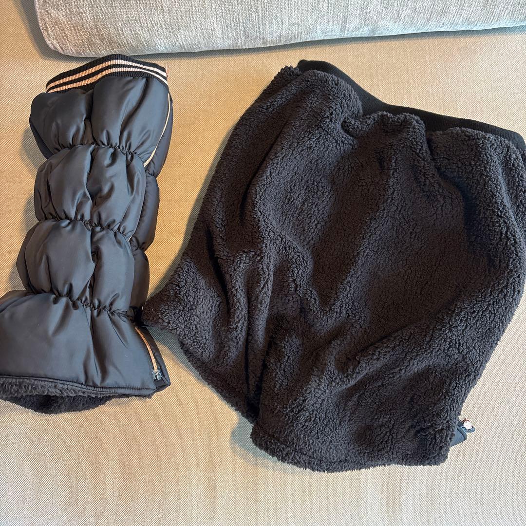 MARK&LONA ブラックダウンスタイル レッグウォーマー極美品‼️