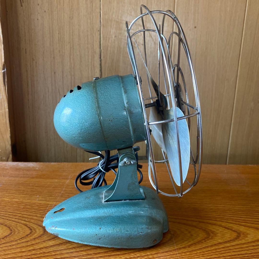 50年代、ZERO モデル 1250R 卓上扇風機 グリーン色アンティーク