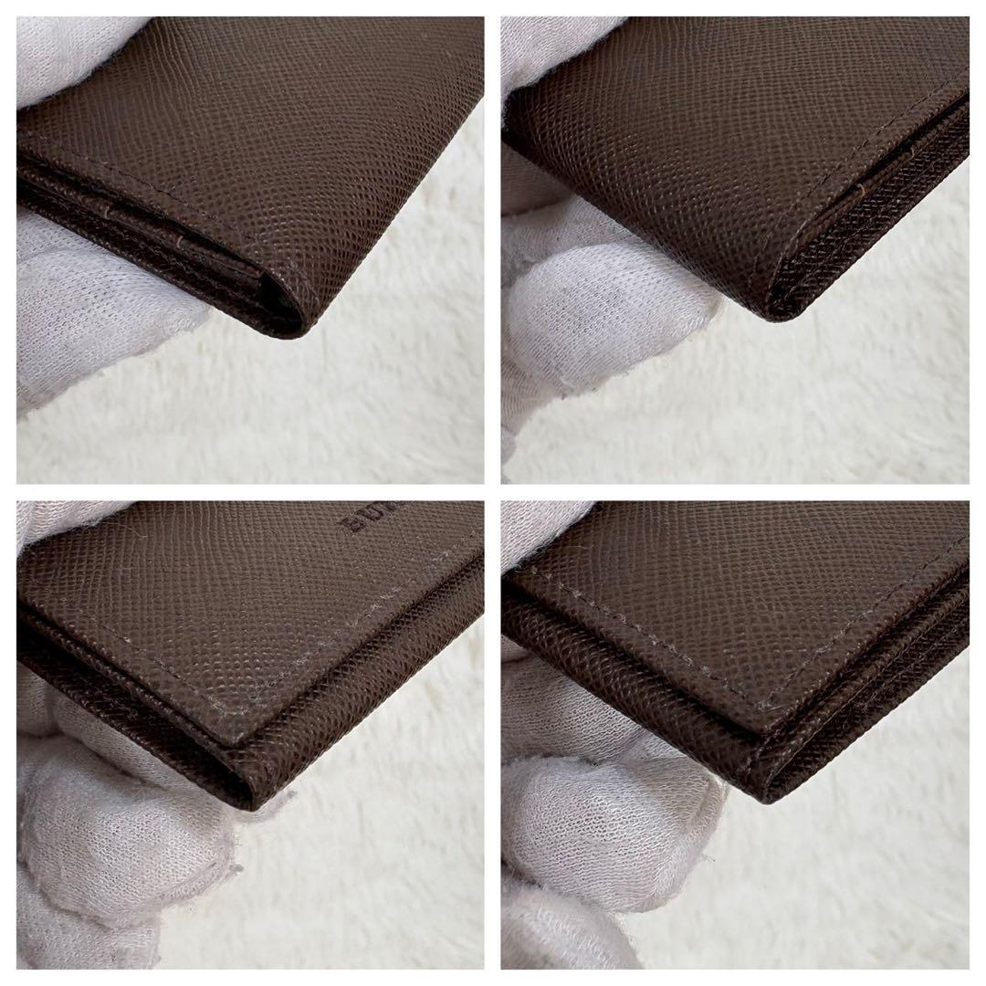 未使用品✨ BURBERRY 名刺入れ ブラウン ノバチェック 型押し