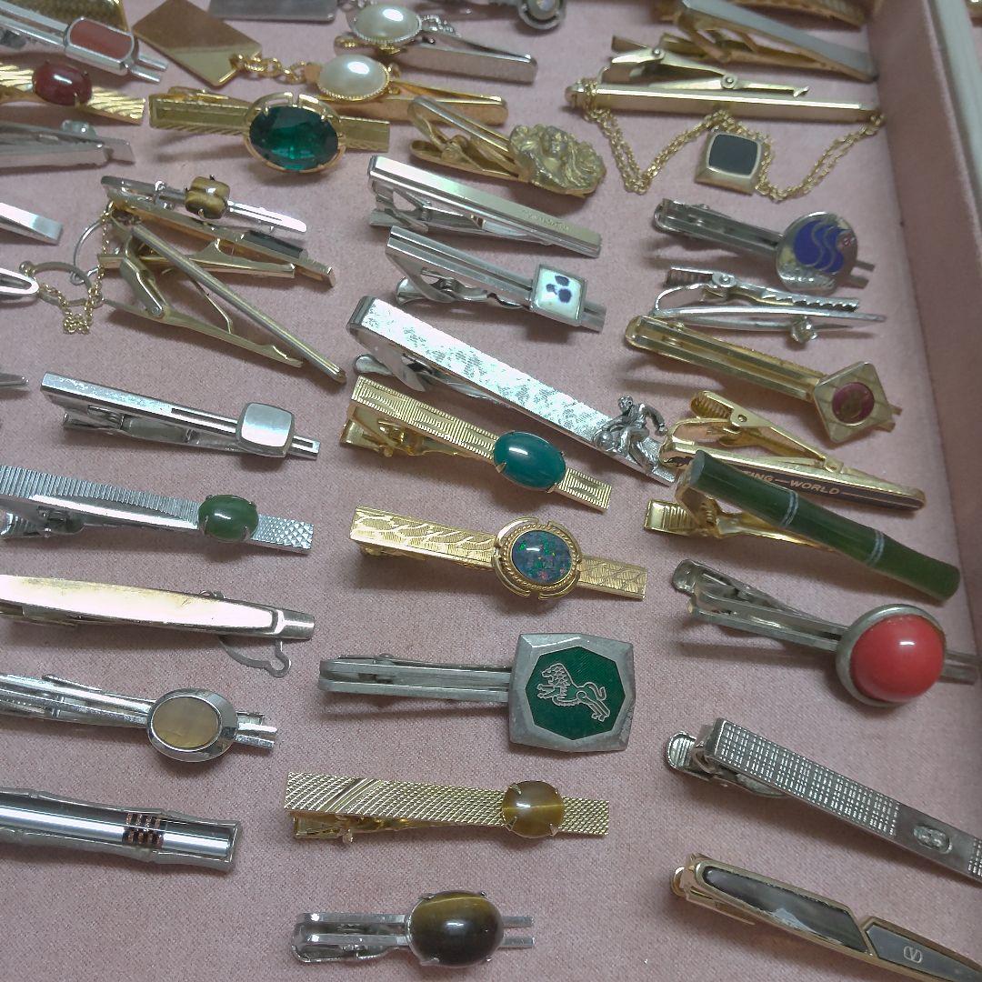 まとめ売り 大量ネクタイピン&ピンブローチ&カフス146点セット ブランドあり