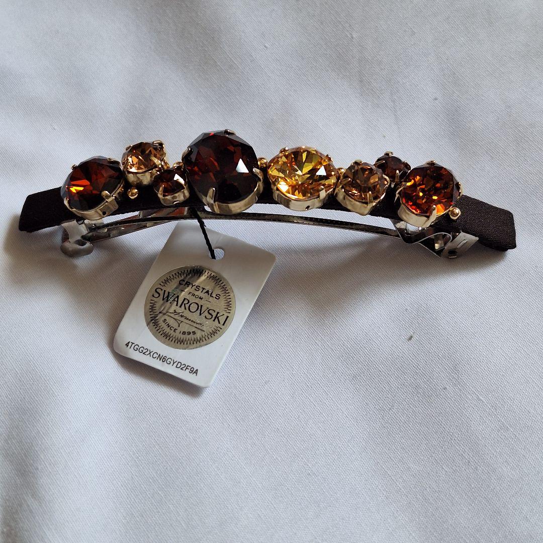 【新品 未使用】Complex bizコンプレックスビズ バレッタ　ブラウン