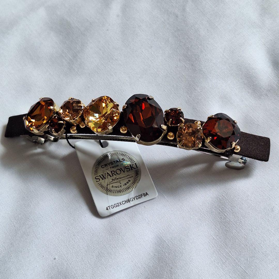 【新品 未使用】Complex bizコンプレックスビズ バレッタ　ブラウン