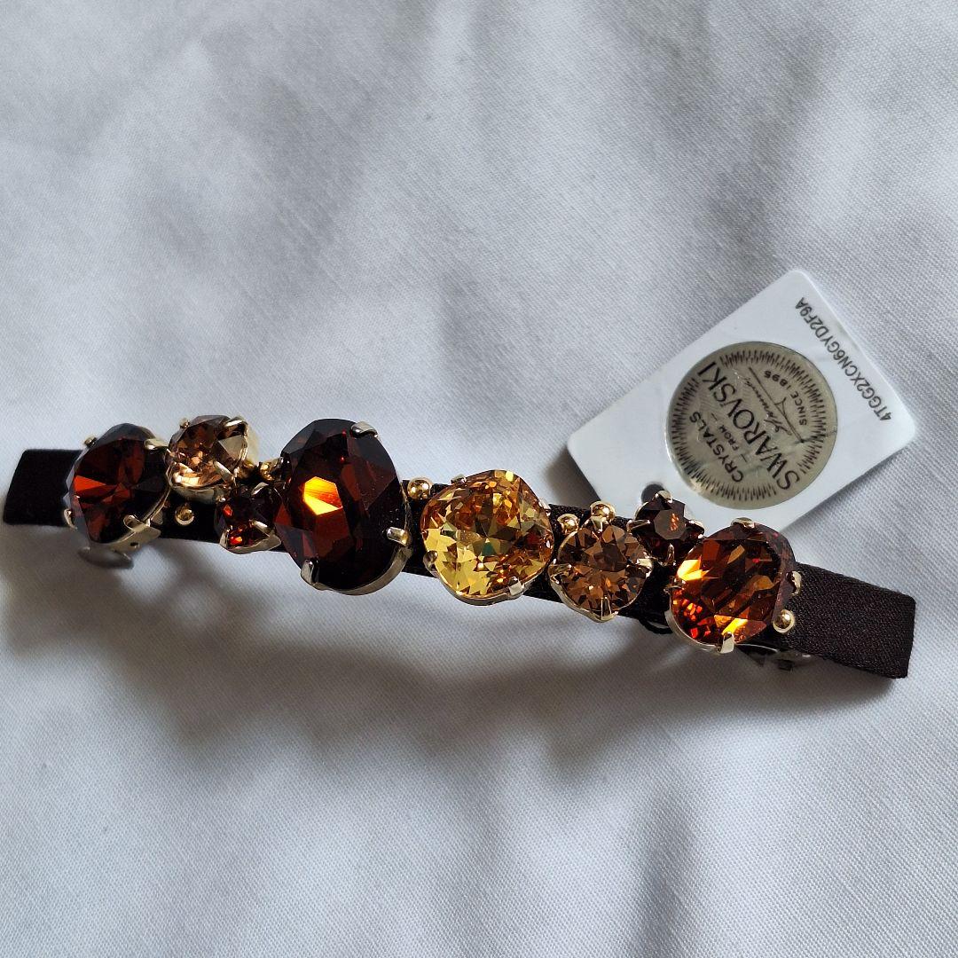 【新品 未使用】Complex bizコンプレックスビズ バレッタ　ブラウン