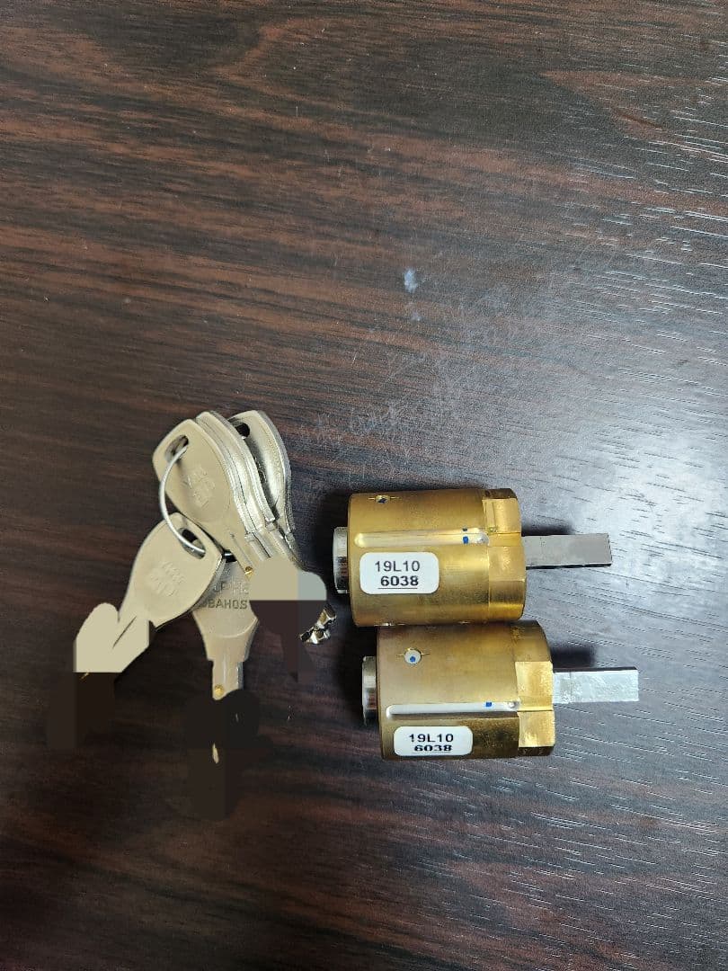 交換用シリンダー錠 YKKAP HH-5K-15558 扉厚42mm