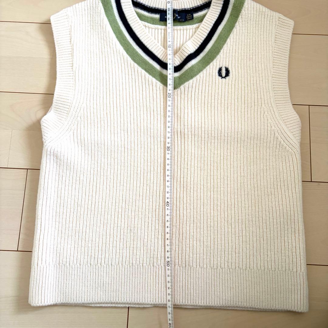 FRED PERRY Rey BEAMS チルデン ニット　ベスト 白 ウール