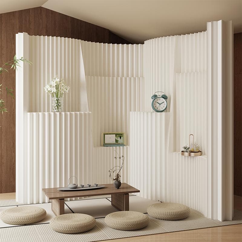 パーテーション間仕切り高さ2ｍ長さ3ｍ-4ｍ組立不要ついたて目隠し区切り屏風