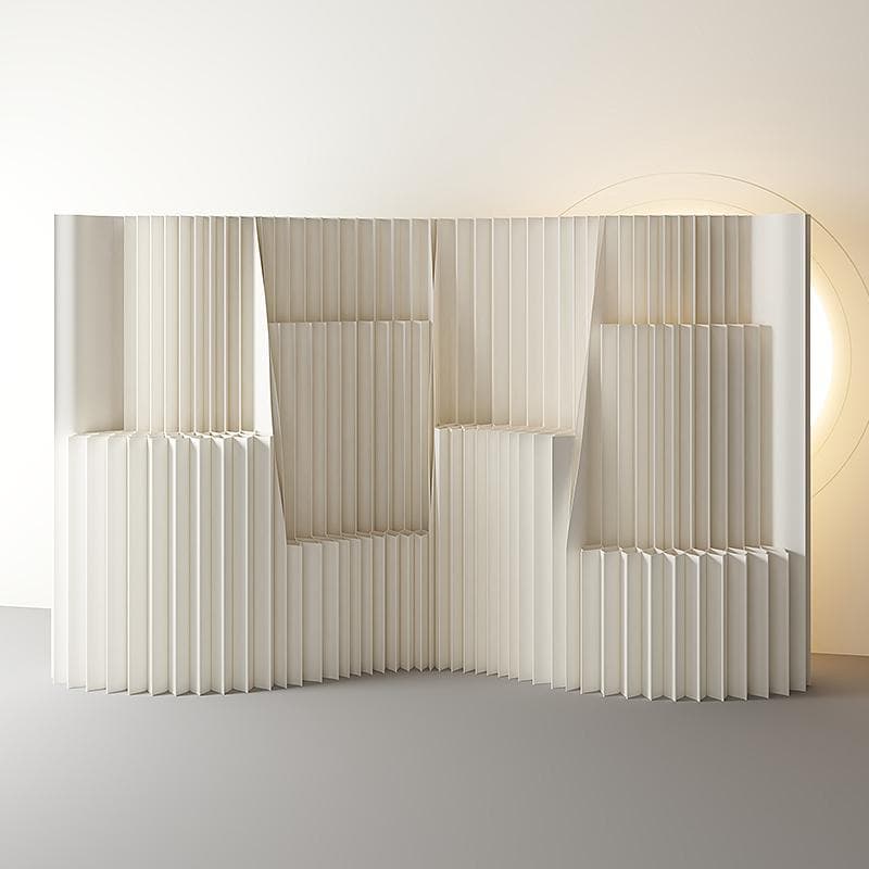 パーテーション間仕切り高さ2ｍ長さ3ｍ-4ｍ組立不要ついたて目隠し区切り屏風