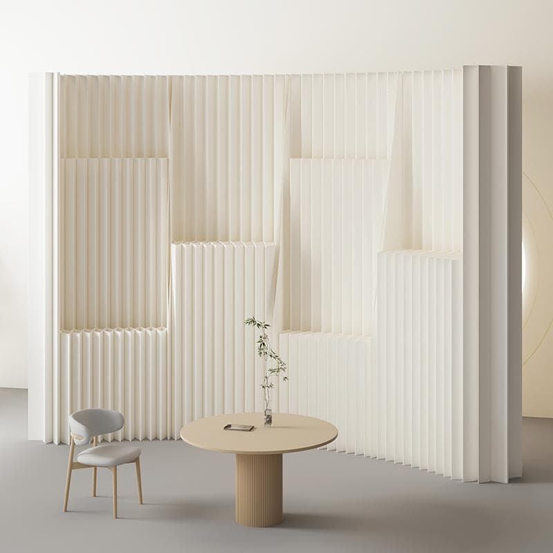 パーテーション間仕切り高さ2ｍ長さ3ｍ-4ｍ組立不要ついたて目隠し区切り屏風