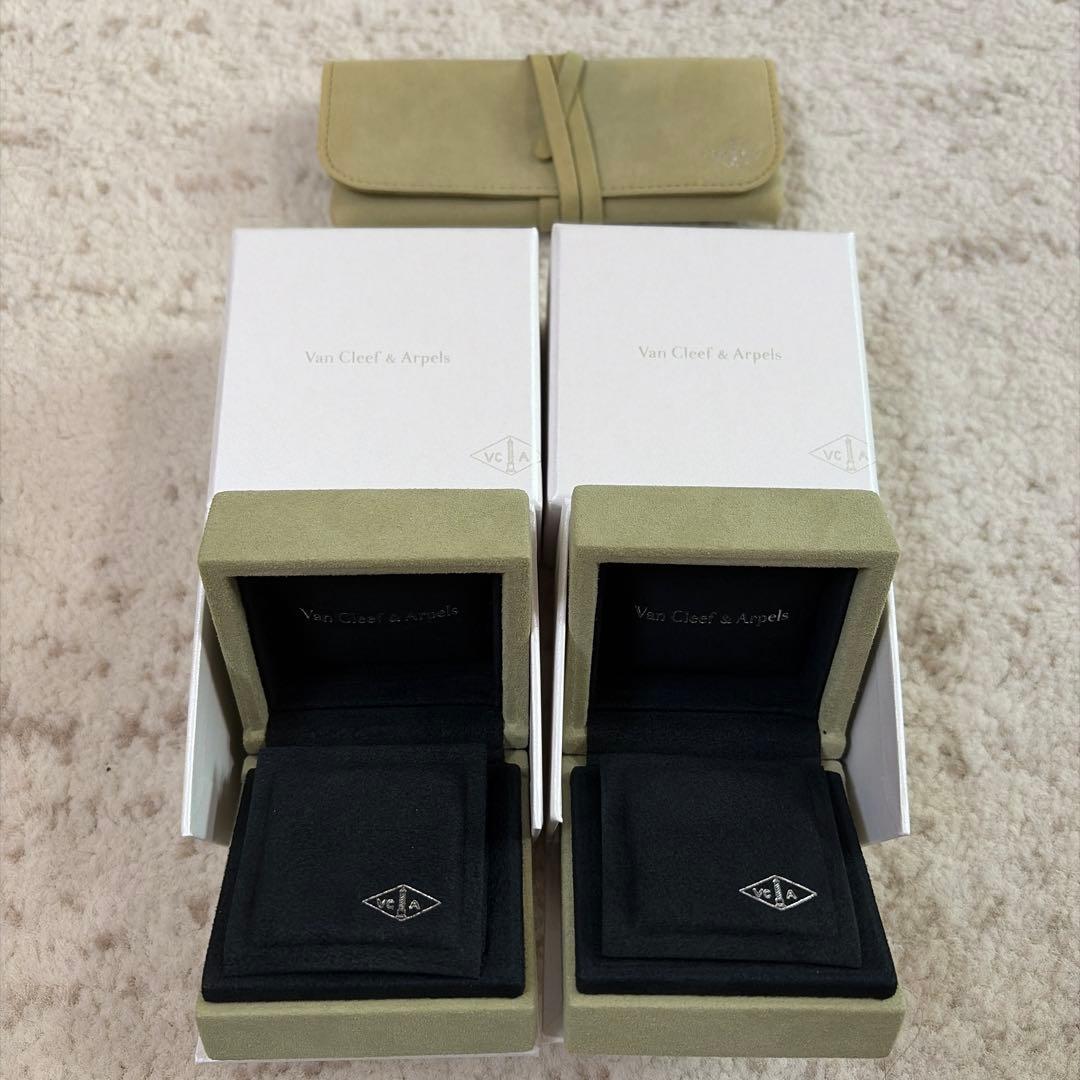 Van Cleef & Arpels ジュエリーケース2個セット＋ケアキット