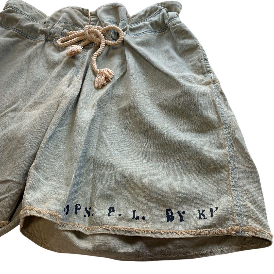 KAPITAL 12ozデニムジャイアントヘミングショートパンツ 淡色リメイク