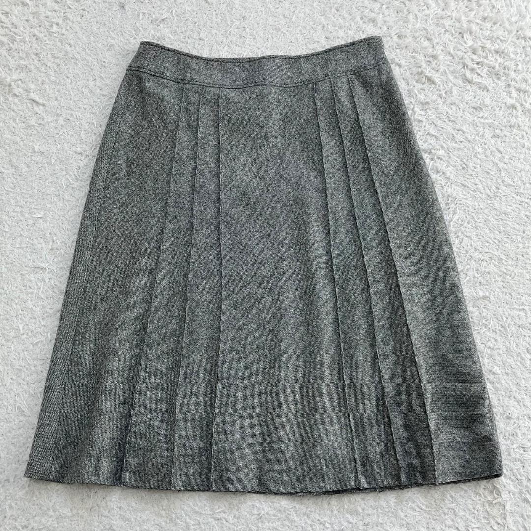 極美品✨23区 セットアップ スカート 大きいサイズ 44 3L シルク グレー