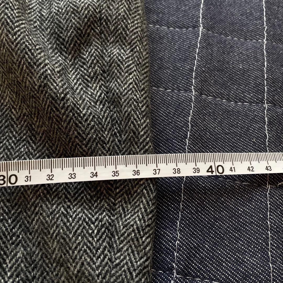 ポロ　ラルフローレン　ヘリンボーン　タック　スラックス　ウール　ワイド