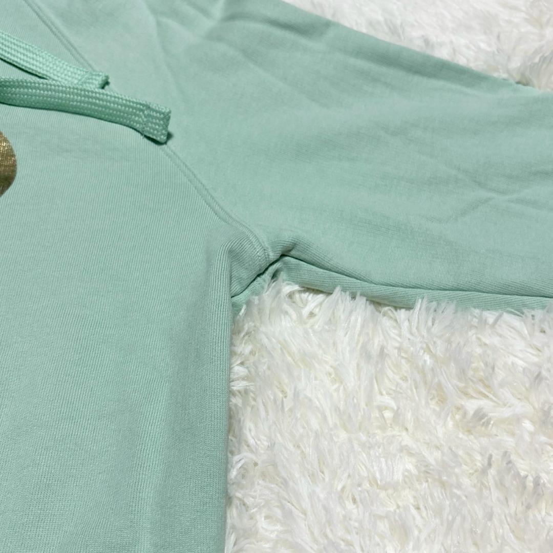 Jimmy CHOO ロゴ フーディ ミントグリーン Mサイズ相当 ジミーチュウ