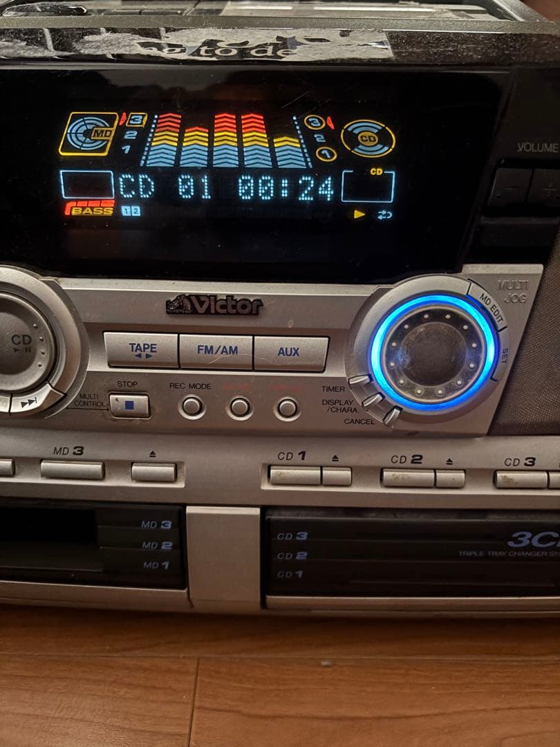 ジャンク　 Victor RC-MD77 ポータブルシステム