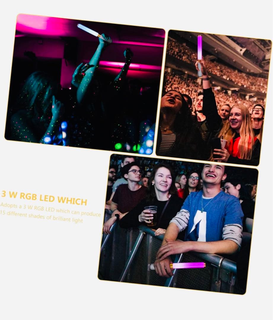 280コンサートペンライト(ホワイトゴールド/2本入り)8本