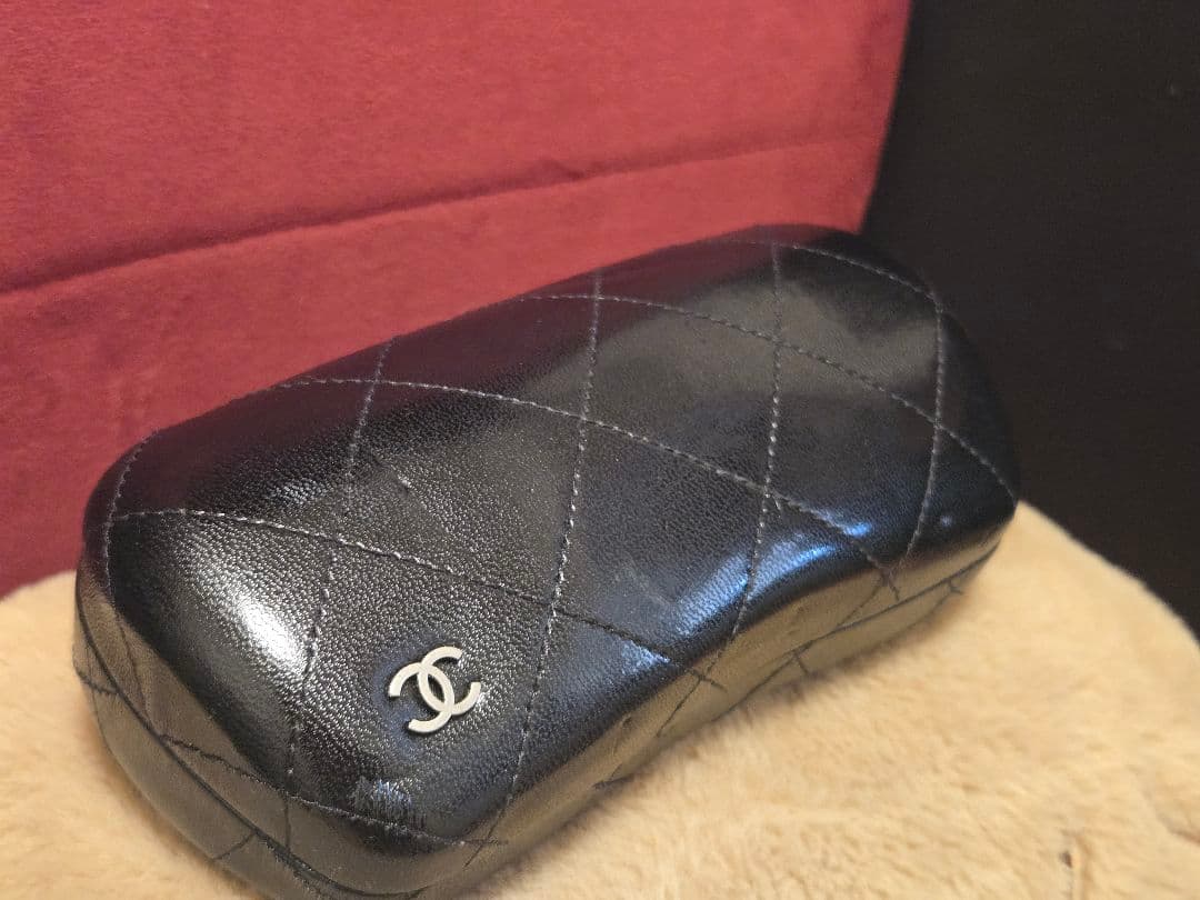 CHANEL ブラック サングラス リボン付き ケース付き