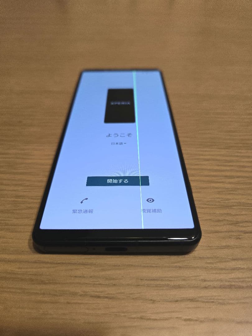 《画面緑線あり・ジャンク》Xperia 5 IVブラック