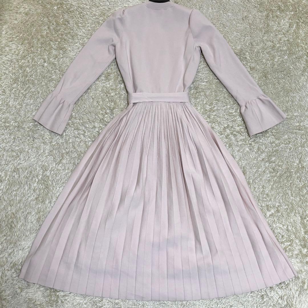 現行　CELFORD 　2025　スプリングニット　フリル　ワンピース　ベルト