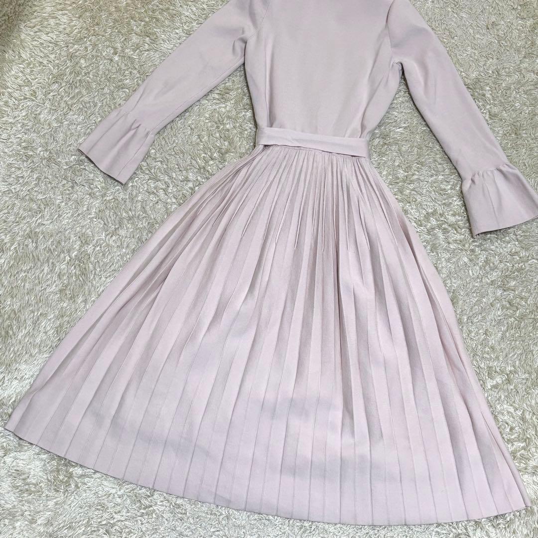 現行　CELFORD 　2025　スプリングニット　フリル　ワンピース　ベルト