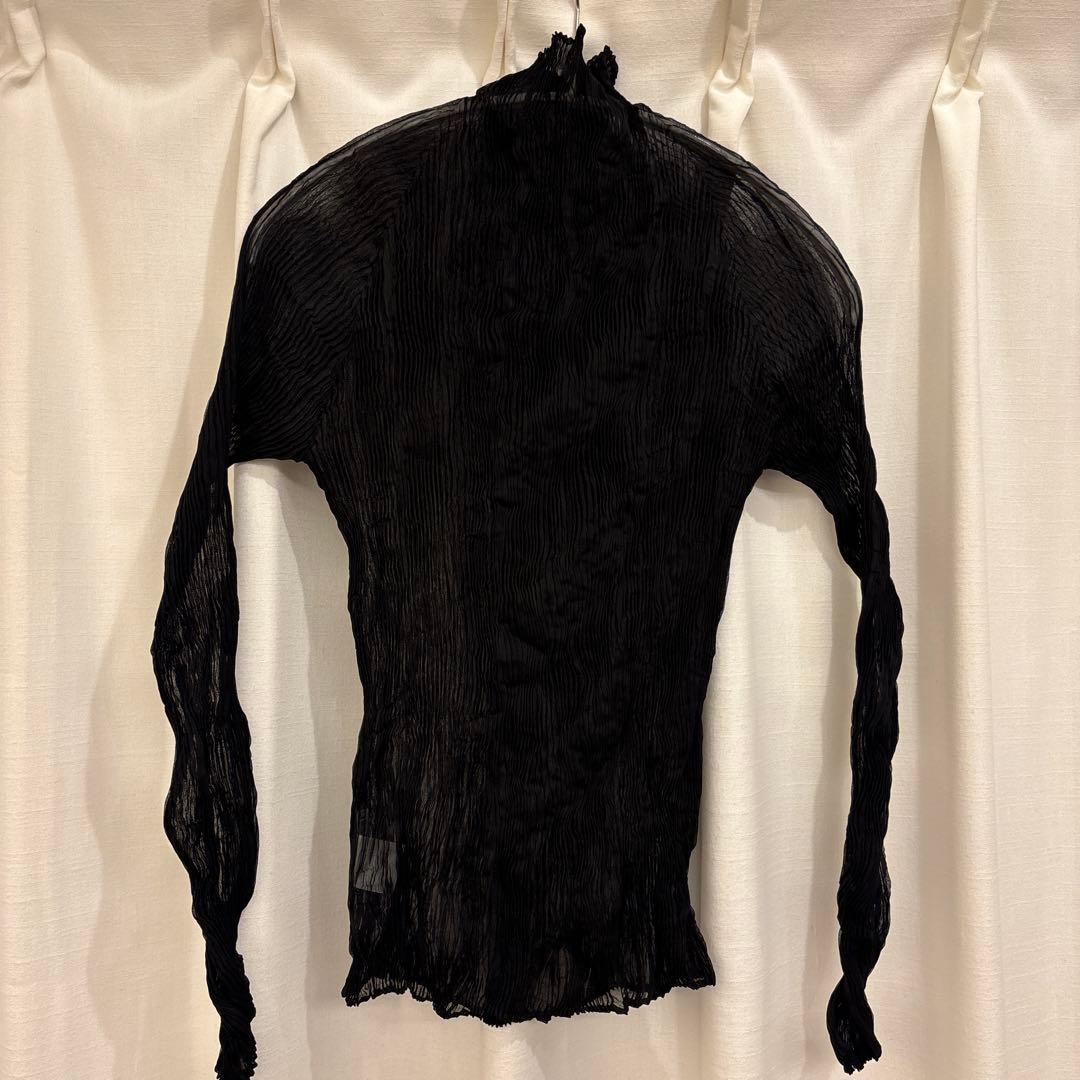 ISSEY MIYAKE CHIFFON TWIST BLACK サイズ2