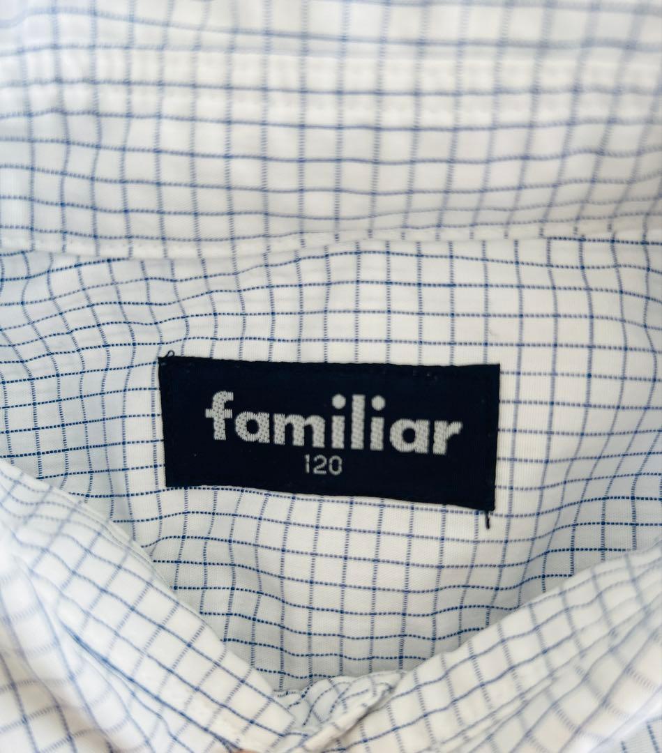 【ファミリア】ネイビー フォーマルスーツ 120cmお受験卒園式入学式冠婚葬祭紺