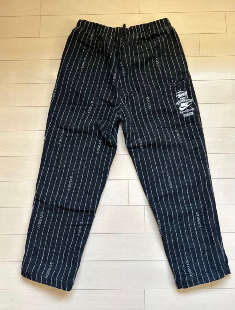 い*ぬ様 Stussy Nike Striped Wool Pants Blac