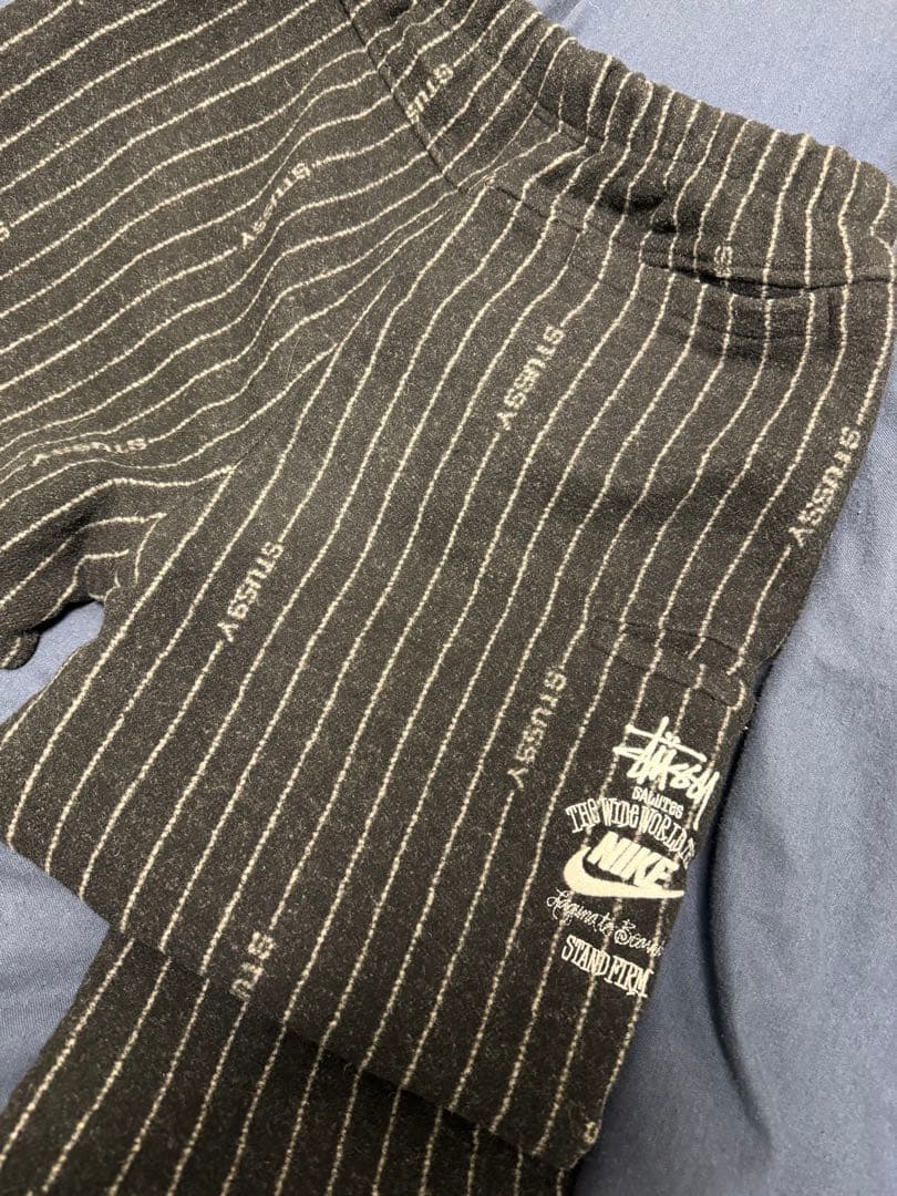 い*ぬ様 Stussy Nike Striped Wool Pants Blac