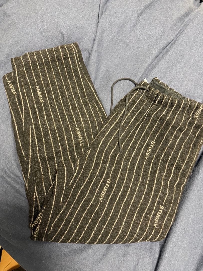 い*ぬ様 Stussy Nike Striped Wool Pants Blac