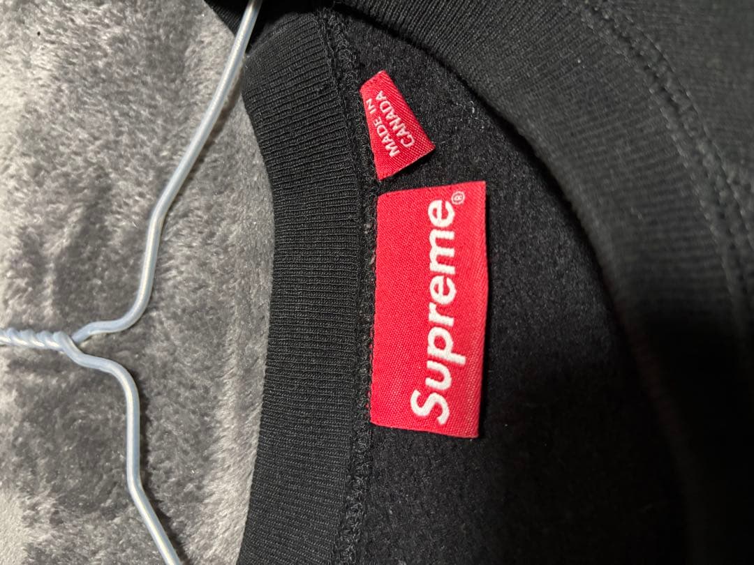 Supreme ブラック スウェット Medium スモールロゴ