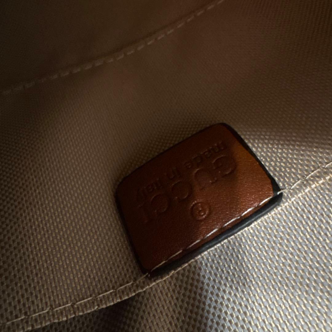 ブラウン バンブーハンドバッグ　バレンタイン