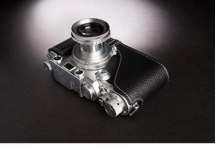新品 本革 LEICA ライカ Ⅲf用 カメラケース ブラック