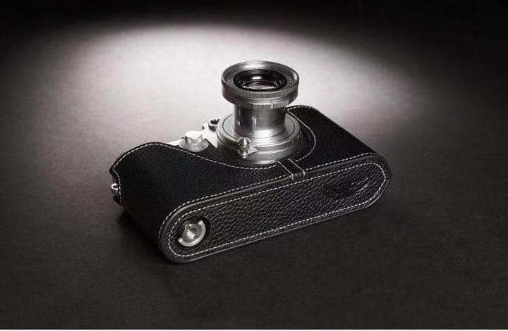 新品 本革 LEICA ライカ Ⅲf用 カメラケース ブラック