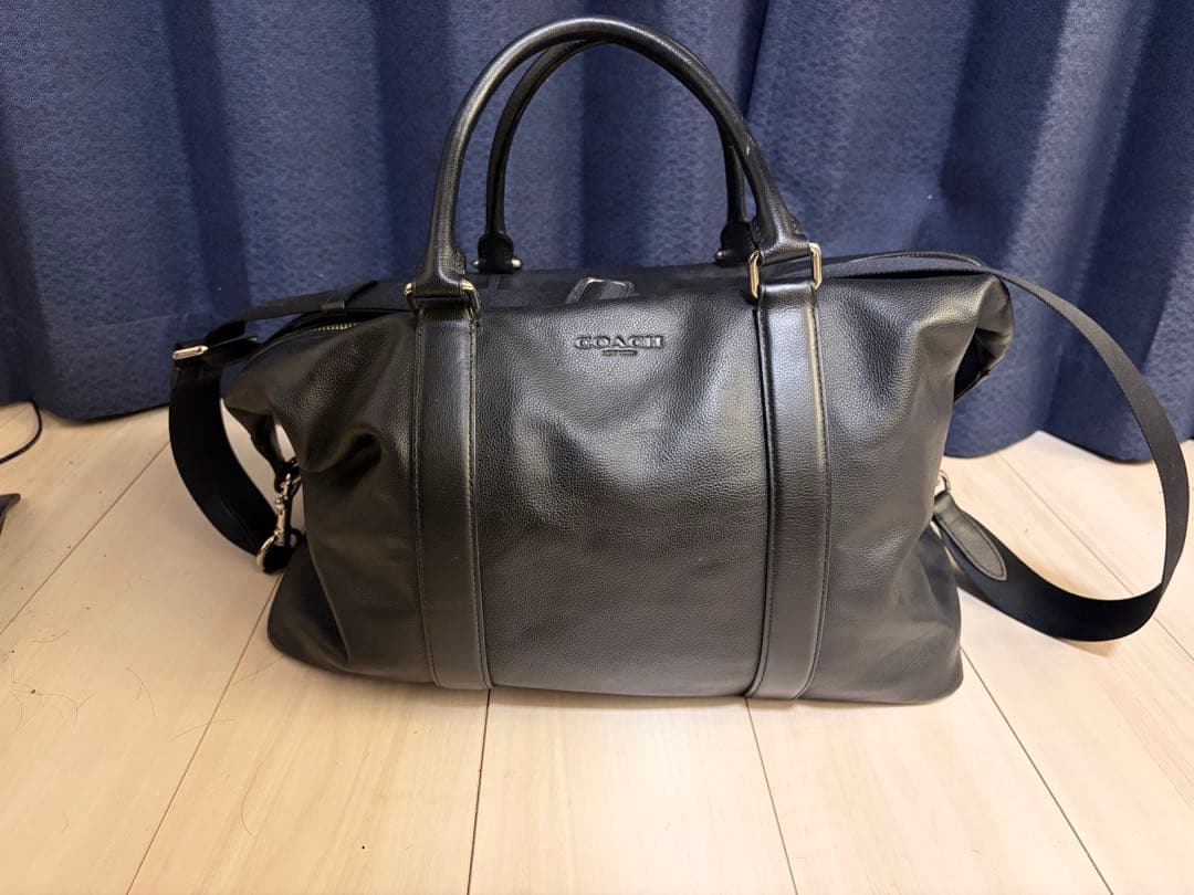 レザー ボストンバッグ 黒　COACH コーチ