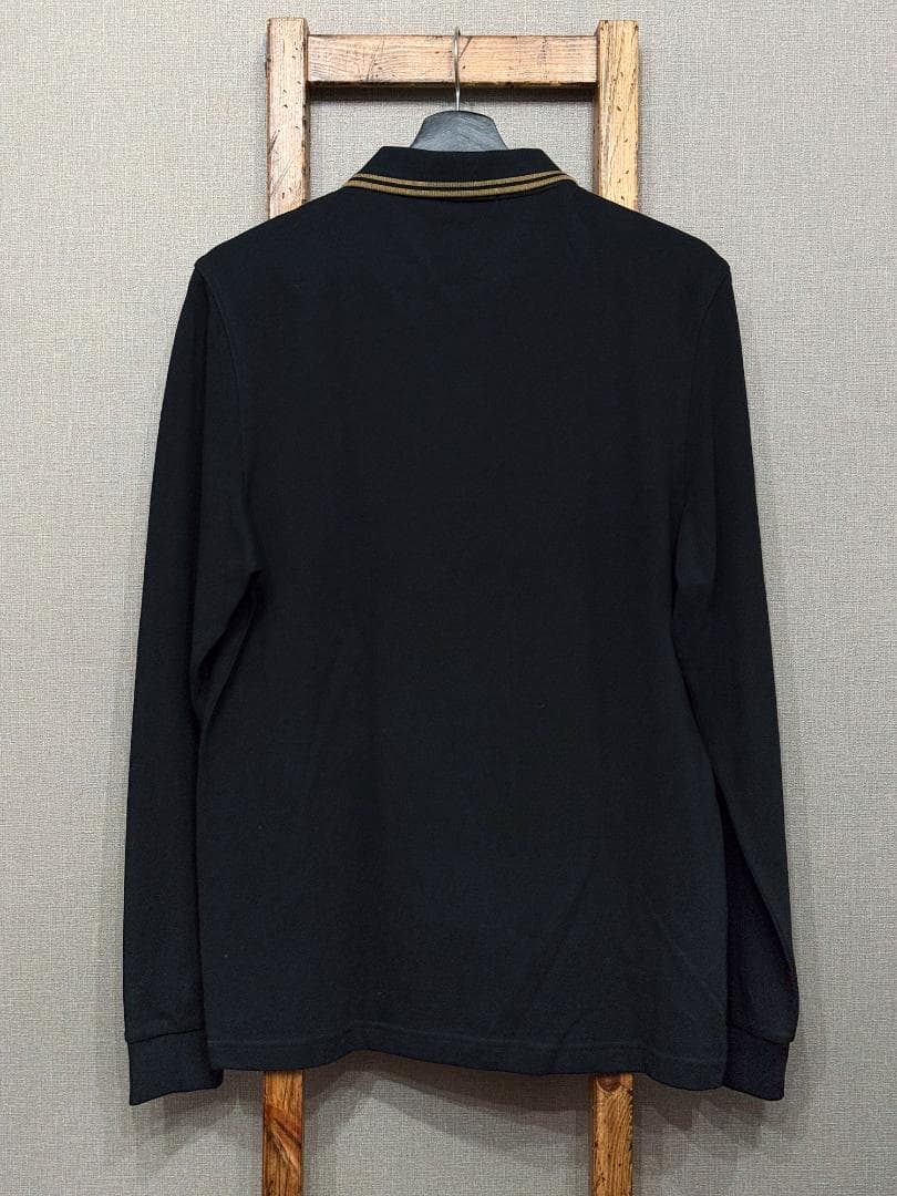 Fred Perry 長袖ポロシャツ M3636 ブラック