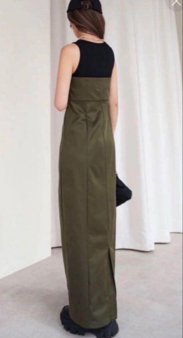 【AYA】最安値　Glam Lips ビスチェワンピース/カーキ