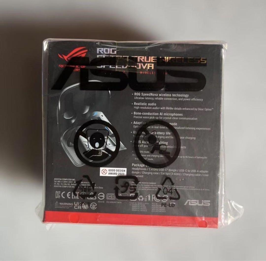 ASUS Bluetoothおよび2.4GHzワイヤレスゲーミングイヤホン