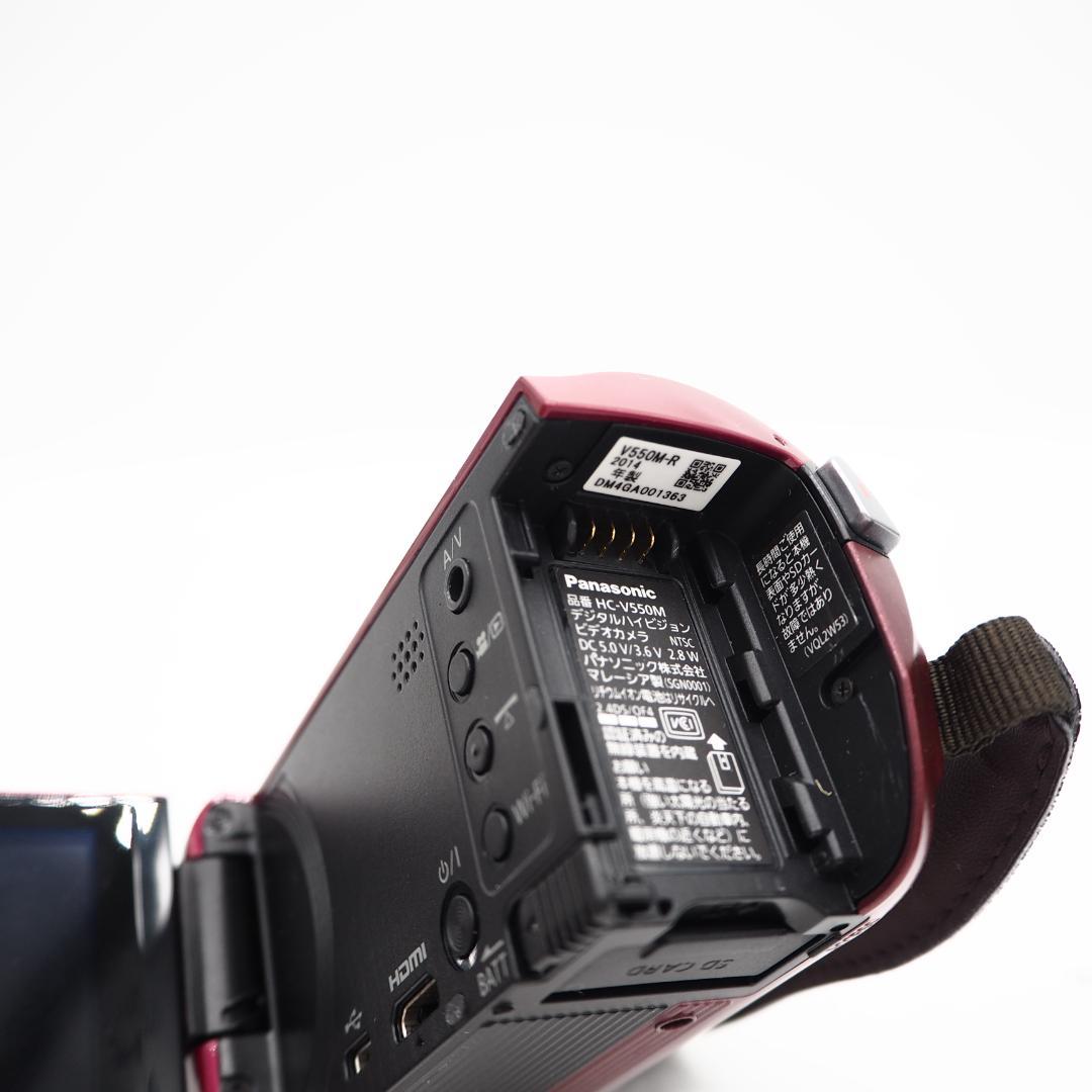 Panasonic HC-V550M-R ビデオカメラ 32GB レッド