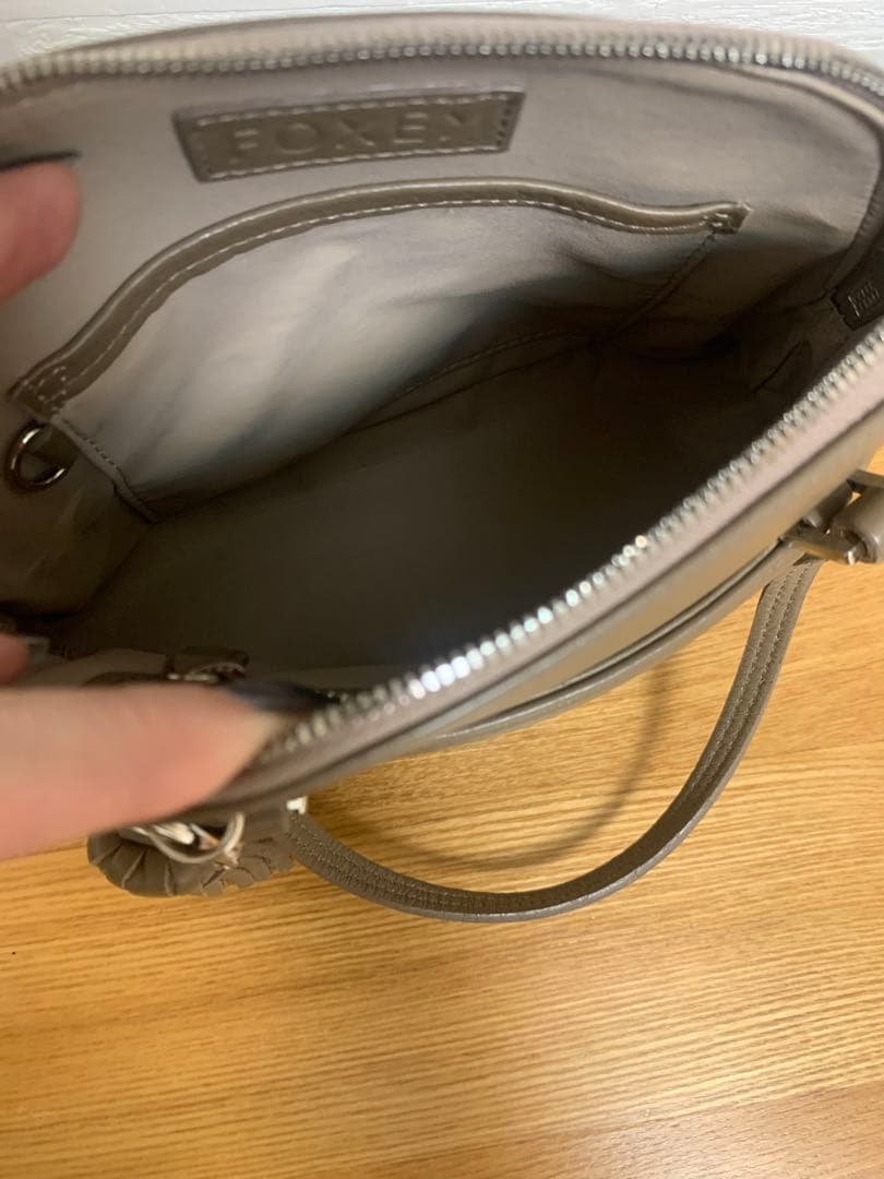 FOXEY バッグ マカロン シナモン