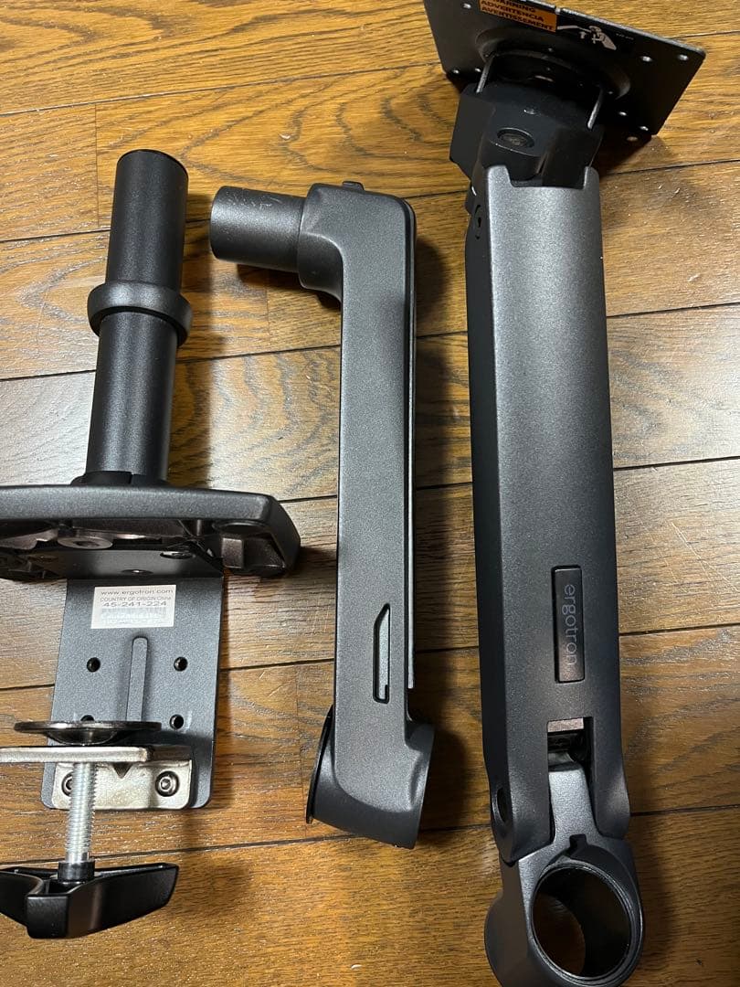 エルゴトロン LX デスク　モニターアーム　マットブラック