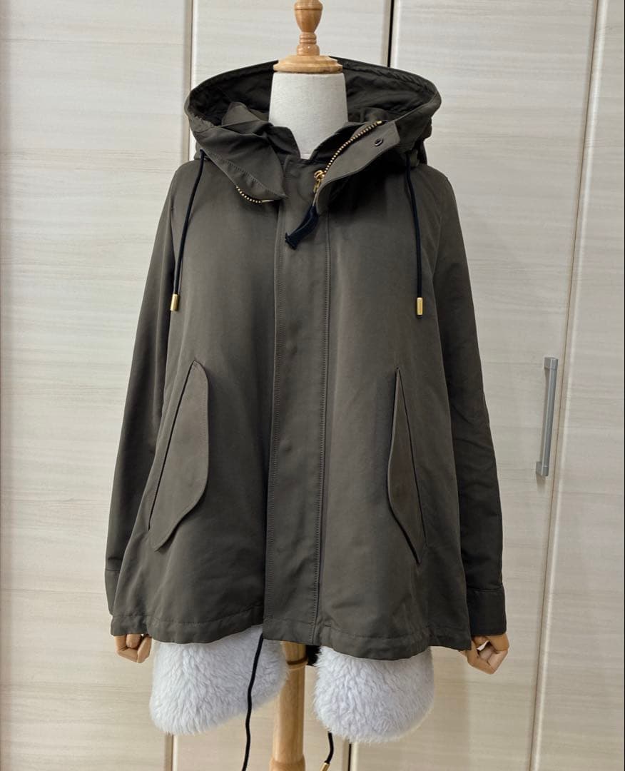 ち*お様 ザリラクス　ボアライナー付きショートモッズコート　マウンテンパーカー
