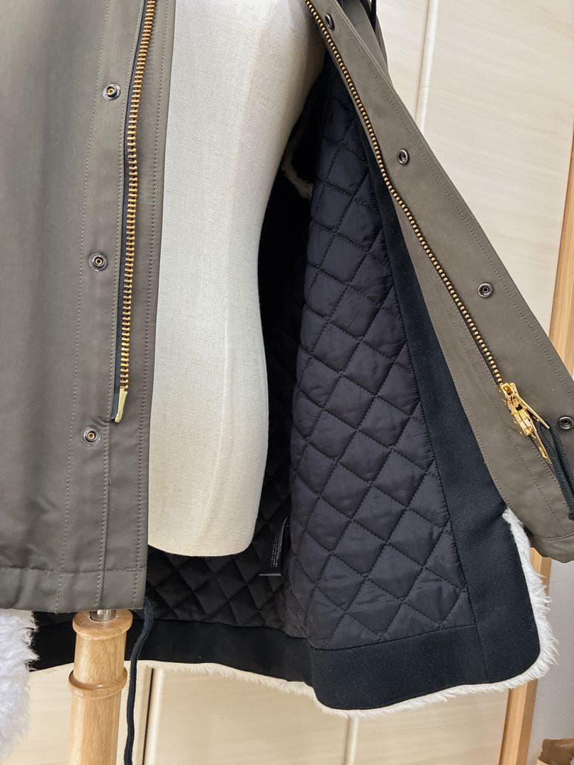 ち*お様 ザリラクス　ボアライナー付きショートモッズコート　マウンテンパーカー