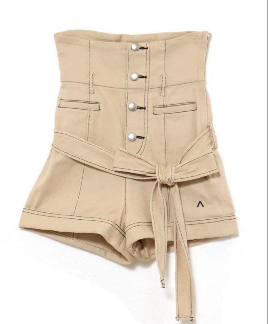 パンツ andmary Highwaist ribbon pants M