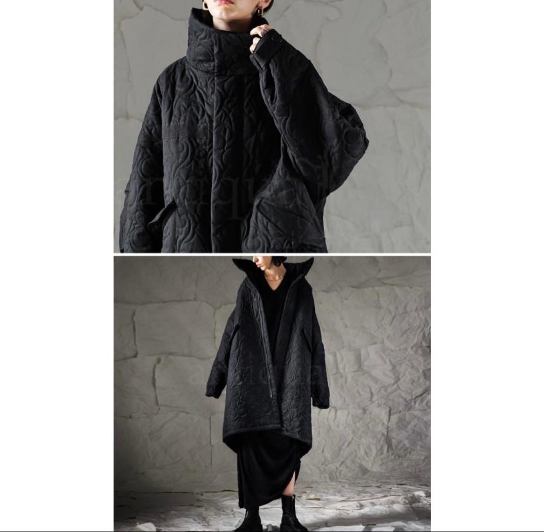 antiqua キルティング モッズコート レディース